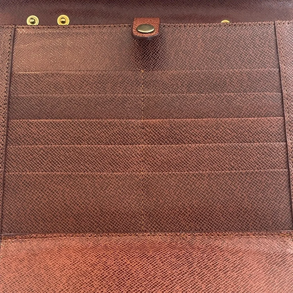 Elegant Brown Mini Briefcase Bag